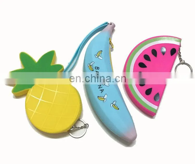 Custom Creative Silicone Wallet Cups Shape Zipper Kids Mini Change Money Bag Cheap Coin Purse