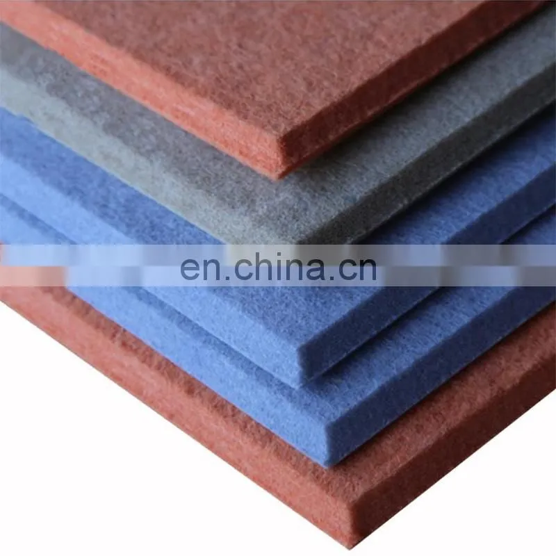 High Density dust-proof Polyester Acoustic Panel Felt Sound Absorbing Ceiling