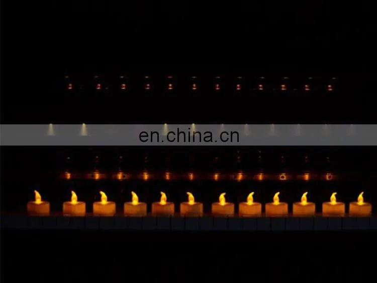 LED Candle Yellow Flickering Flameless Tea Lights