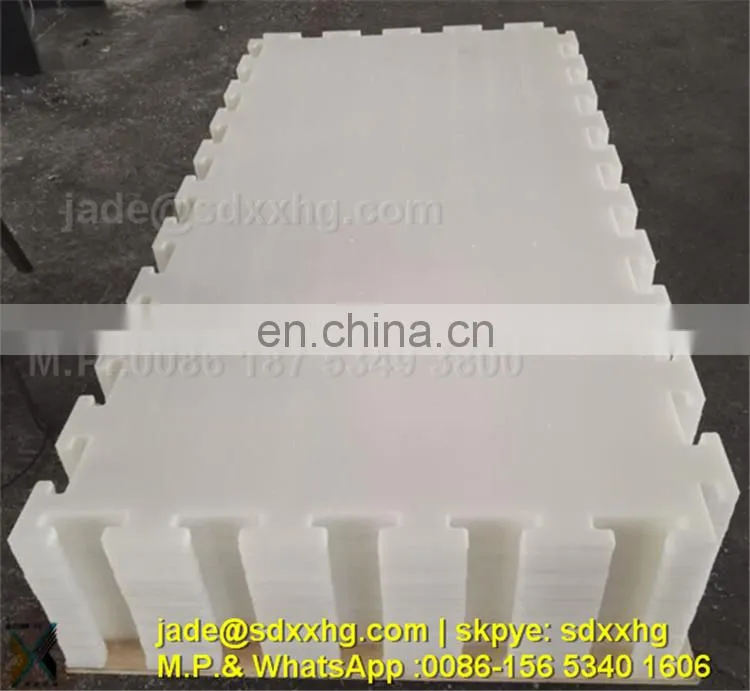 hot sale white hard plastic roller skating flooring/ice rink dasher board hockey wall board