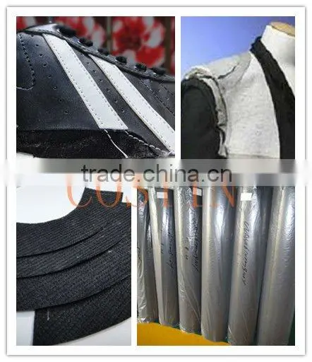 RPE stitch-bonded nonwoven shoe interlining material