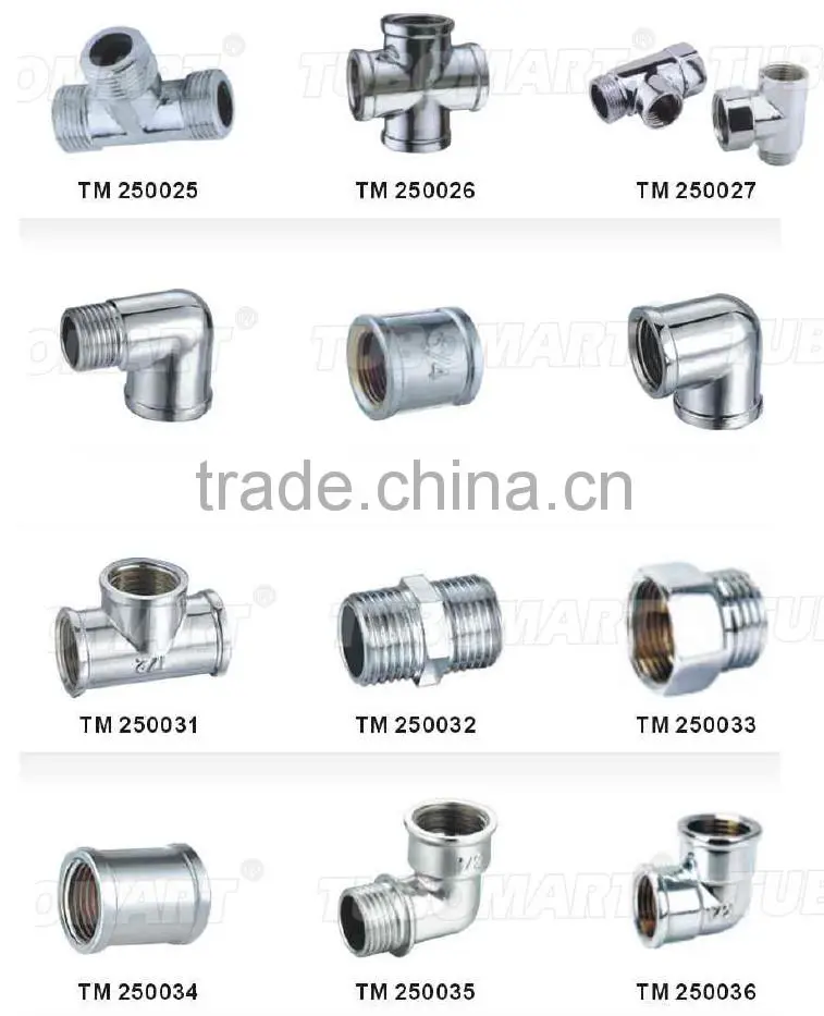 Tubomart pipe brass fitting tee / elbow / union general screw fittings with competitive price