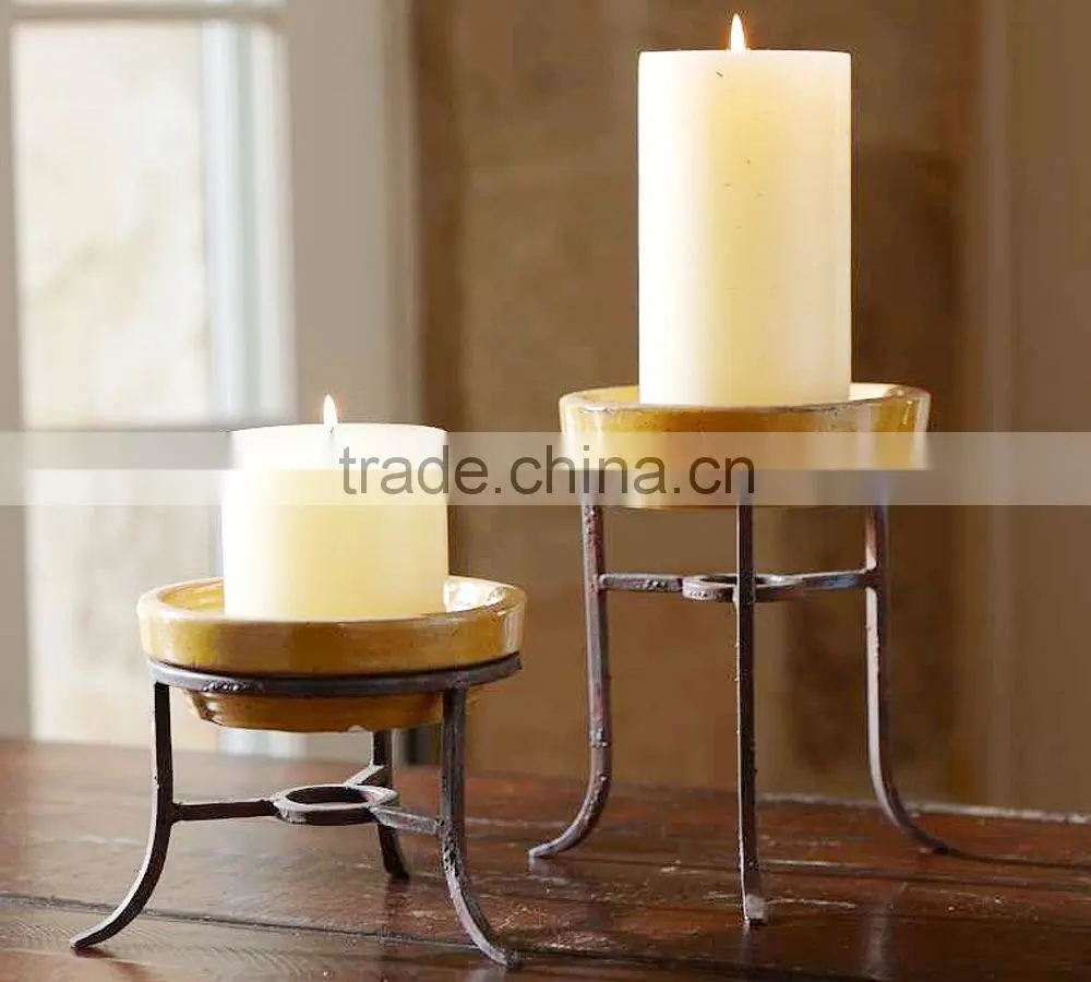 Antique Pillar candle Holder For Home Decor