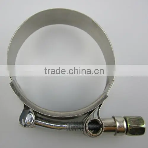 Exhaust stainelss steel V-band clamp and flange