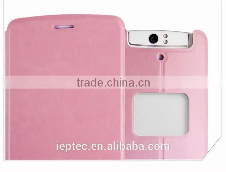 MOFi New Arrival PU Leather Flip Cell Phone Cover Case for OPPO N1, OPPO n-lens, N1T