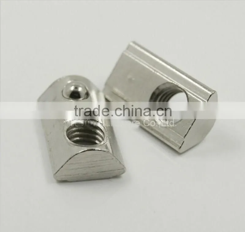 m8-45 roll in t nuts with ball spring wholesale wheel nut nut/bolt
