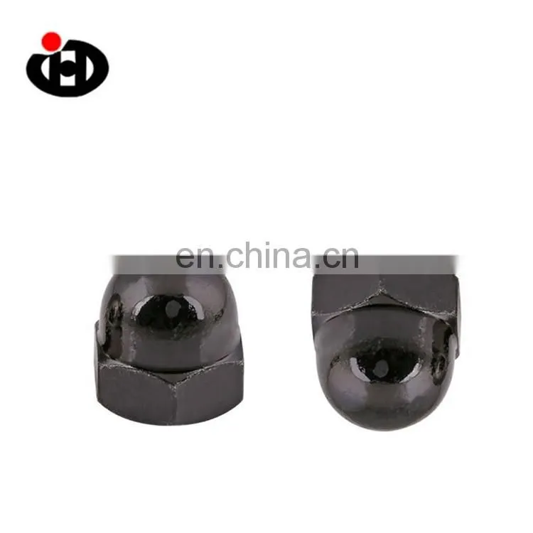JINGHONG Customized DIN 1587 Domed Fasteners Hex Nylon Locking Nuts