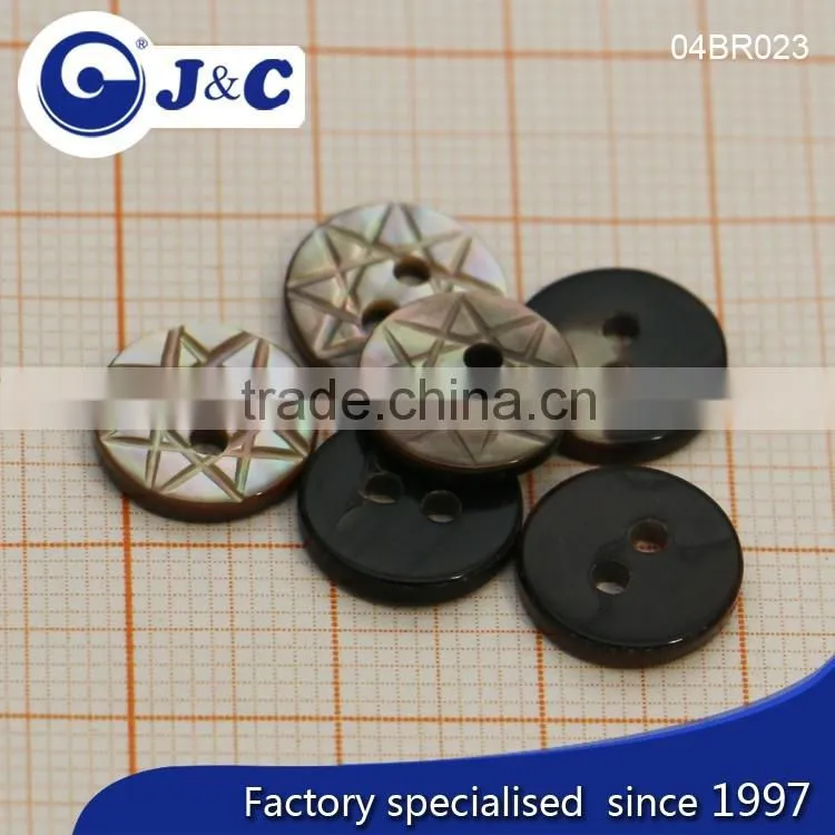 J&C Brown MOP shell buttons,pearl shell buttons for fashion shirt.BR021, BR023