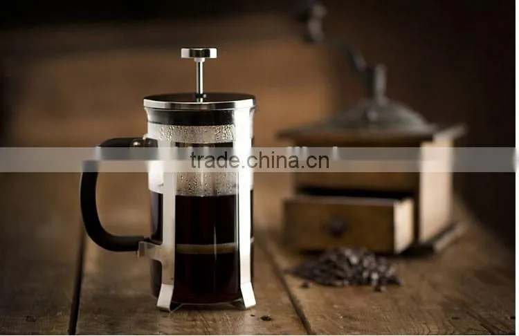 New Coffee Tea Maker with Stainless Steel Plunger High Quality Glass and Stainless Steel