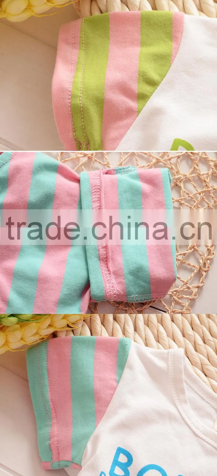 2015 summer shorts leisure suit cute baby wear t shirt and pant alibaba China Supplier
