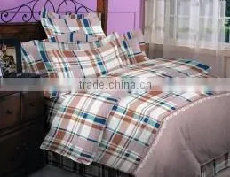 Microfiber Reversible Duvet Quilt Cover Fitted Sheet & Pillowcases Beding Set