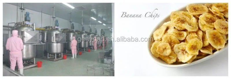 Automatic Banana Peeling Slicing Cutting Blanching Frying Packing Plantain Chips Making Machine Production Line