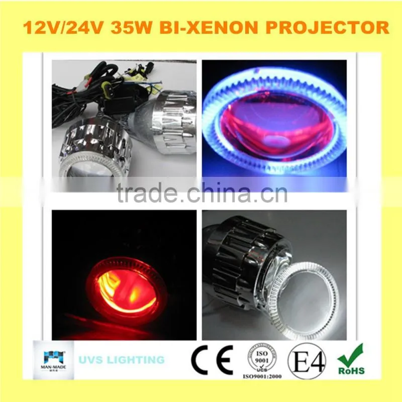 2015 new product 1.5 inch 5000k 12v H4 H/L guangzhou auto hid bi xenon mini projector headlight