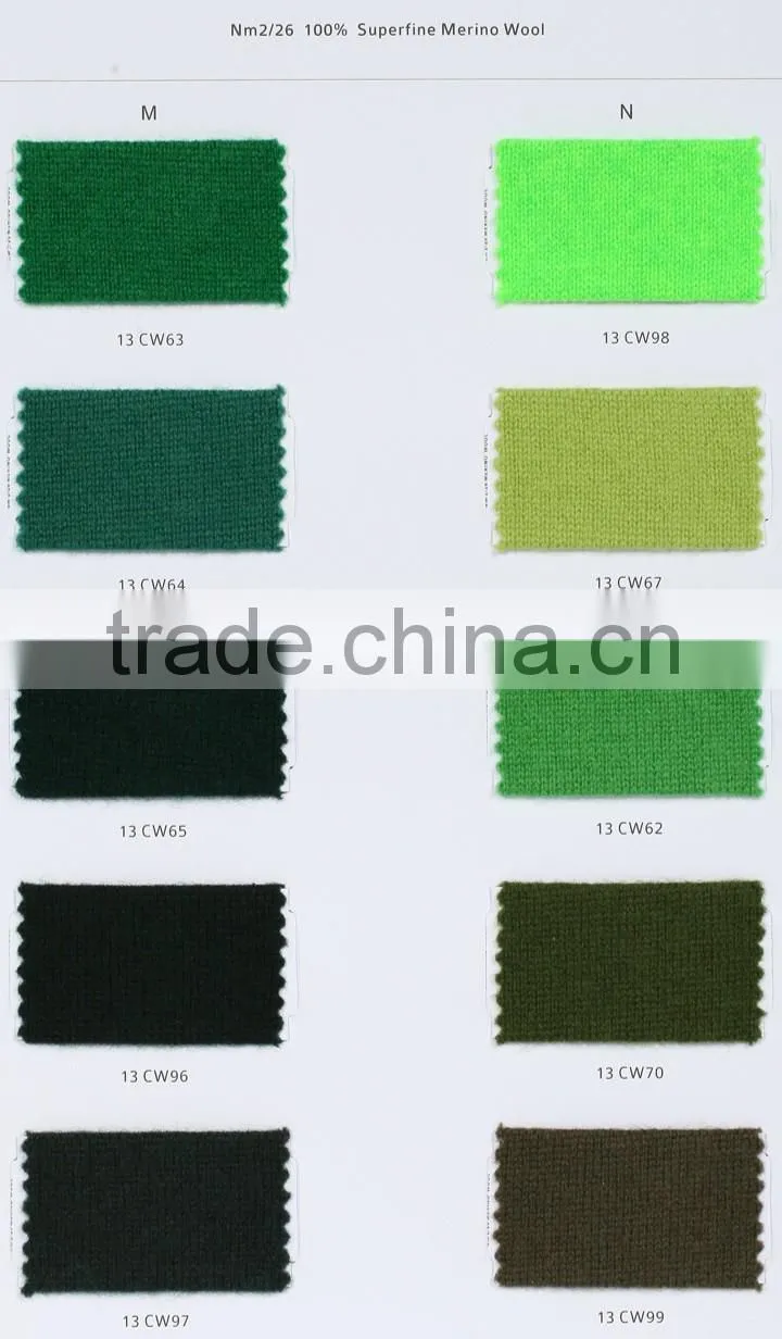 woolen 2/26nm 100% merino wool yarn, 80s tops mercerized