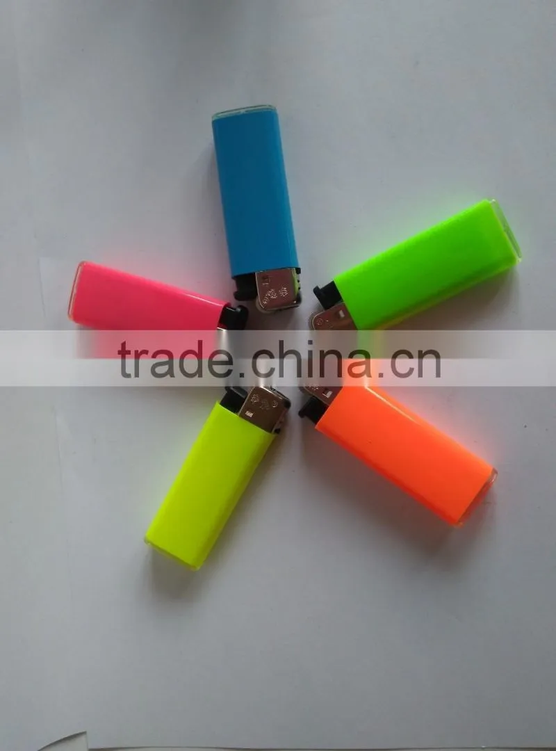 Plastic mini BIC CRICKET flint lighter FH-203 with butane gas neon color