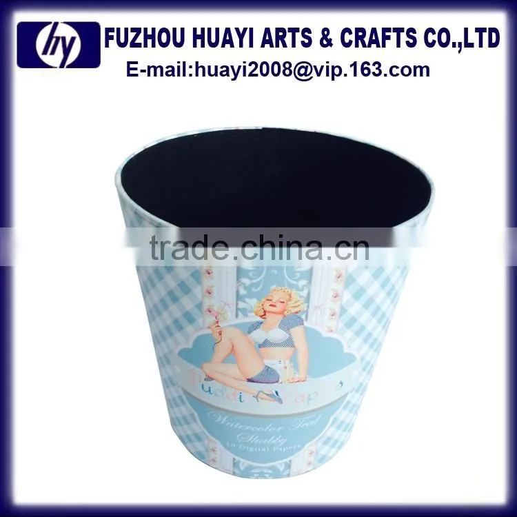 Hotel room waste bin leather recycling waste paper bin recycling