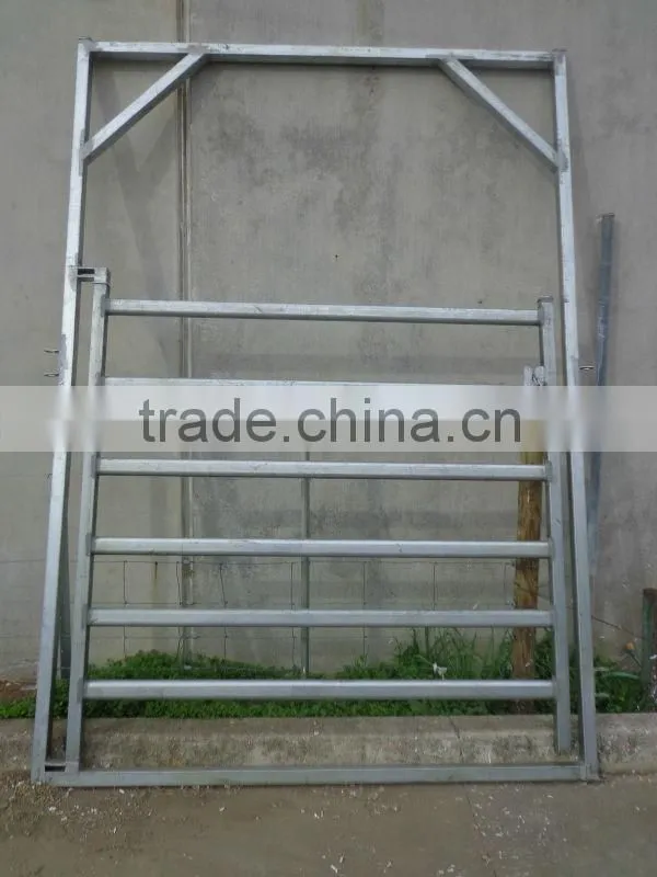 High quality galvanized 40mmx80mm oval tube cattle panel gate