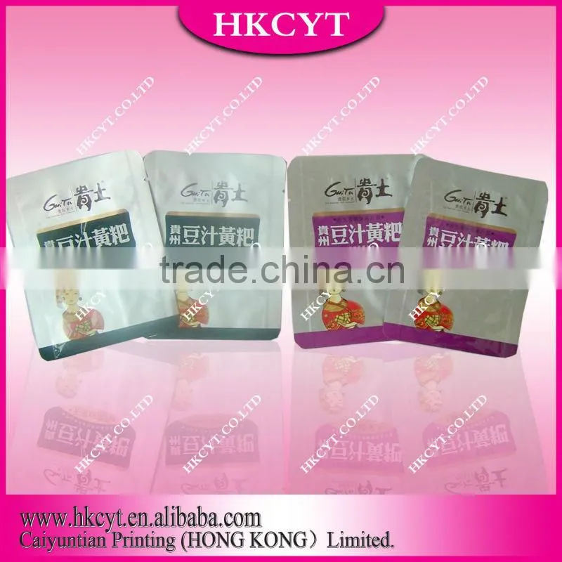 Custom vacuum bag for cooked food