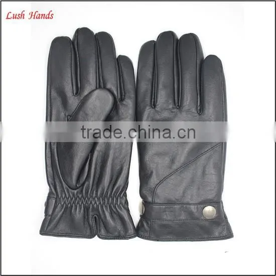 Boys fashion dress gloves with genuine leather belts