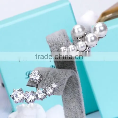 hot sale new products 925 silver diamond earrings for 2015