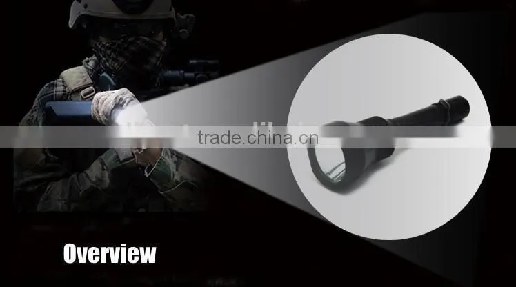 (120253) China wholesale waterproof Aluminum Alloy T6061 rechargeable torch light