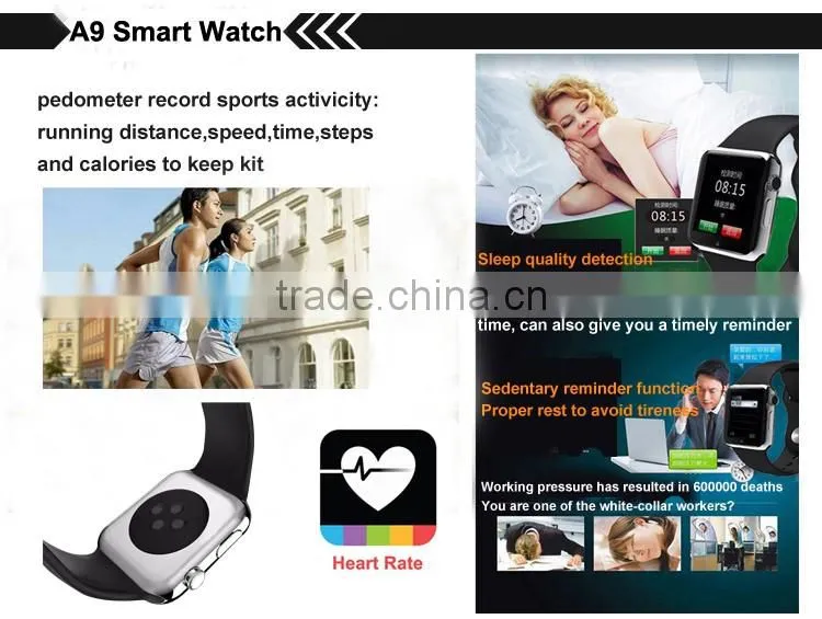 Remote monitoring tracking crane sports heart rate monitor pedometer watch
