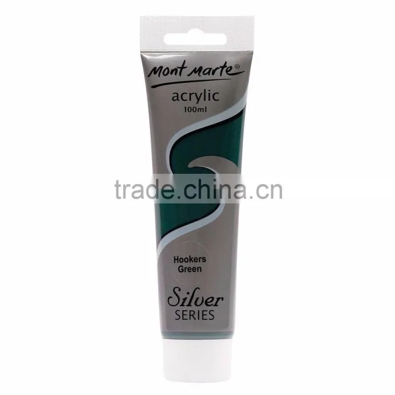 Mont Marte silver series acrylic paint 100ml - Hookers Green