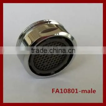 brass shell with plastic inner core kitchen Faucet aerator with swivel ball joint