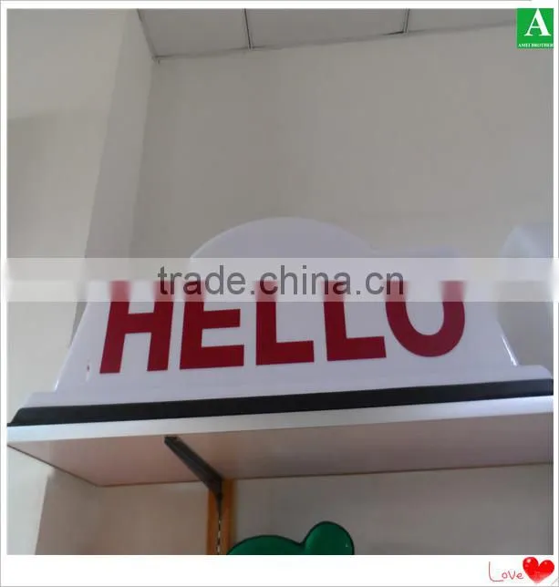 Customized vacuum formed 3d acrylic plastic light box