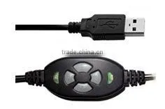 Telephone Headset with USB adapter and PLT Quick Disconnect(QD)