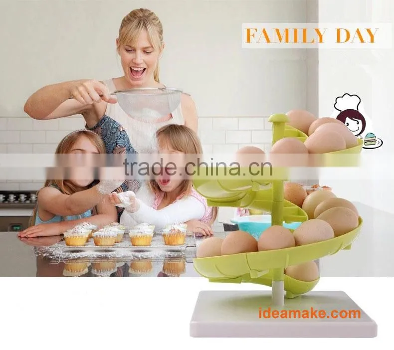 Plastic Kitchen Rack of smart design great for eggs and fruits