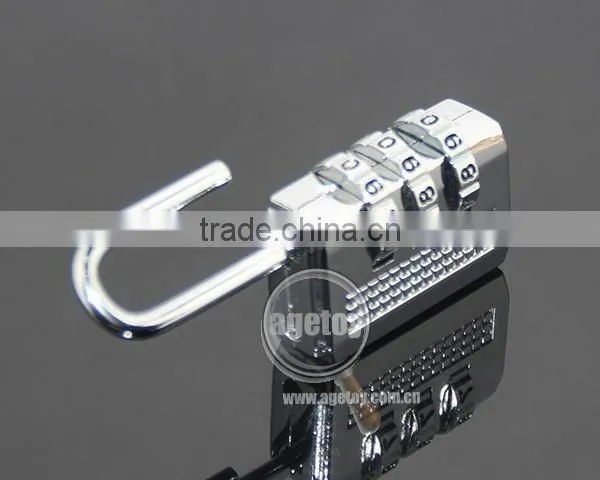 New Travel 3 Digit Code Safe Combination Zinc Alloy Metal Padlock Suitcase Travel Luggage Password Digital Lock
