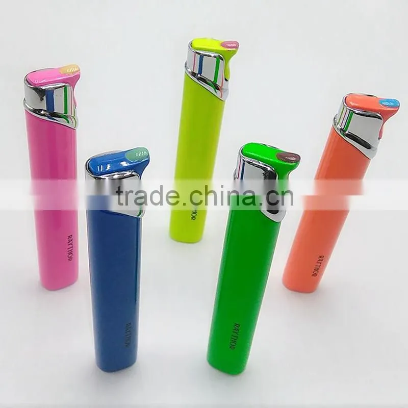 Customized colors candle refillable butane metal lighter