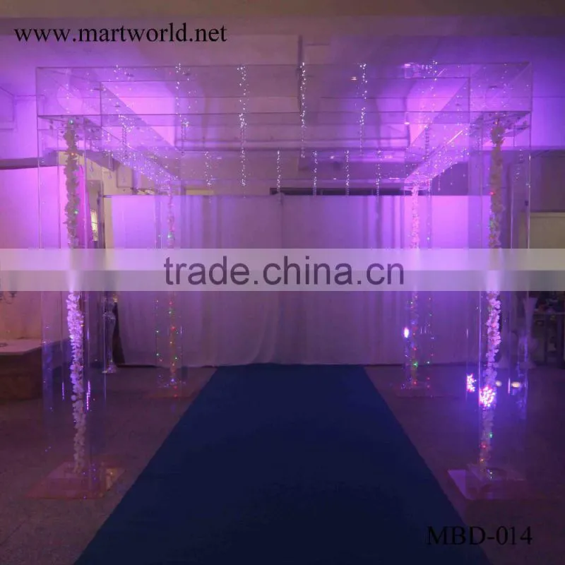 acrylic square wedding mandap wedding decoration wedding stage wedding backdrop wedding decoration (MBD-014)