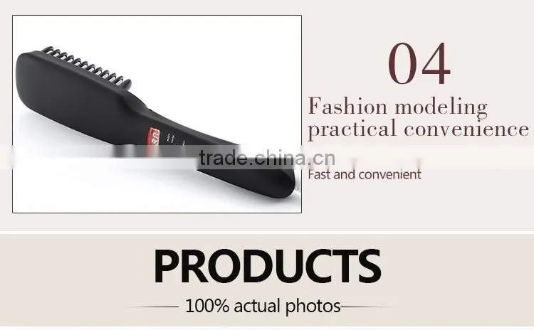 pro styler new hair curling brush hair straightening straight ceramic flat iron comb as seen on tv hairdressing salon equipment