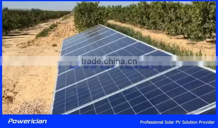 18.5KW Solar Pump System Flow 95CBM/h Head 41m Water Tower Supply Well Irrigation
