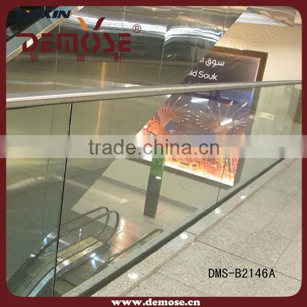 stainless steel u channel glass balustrade