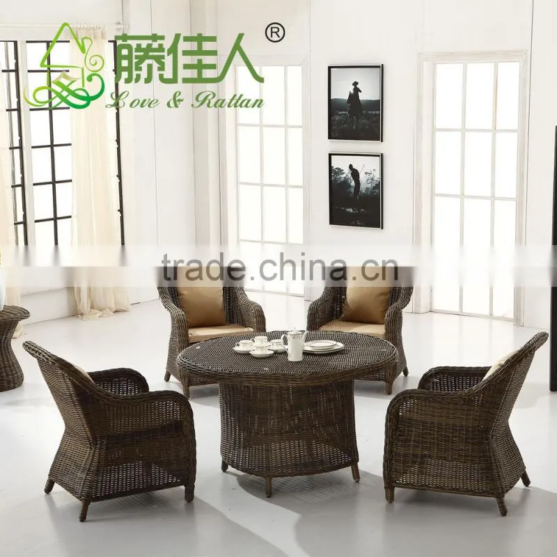 Bali round table and chair set rattan dining set wicker