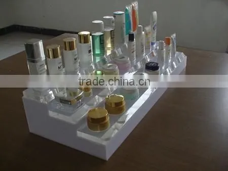 2 tier acrylic display stand for makeup
