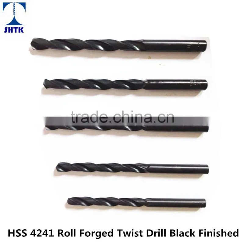Factory sales directly, HSS4241Roll Forged twist drill bit, Black Finished