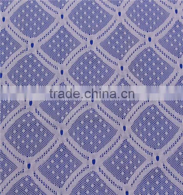 Thinner geometric stretch mesh lace fabric for fashion design lace baju kurung