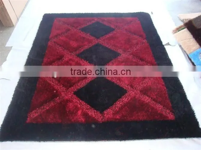 Factory directly sale South Korea Silk Shaggy Rug Bath Mat
