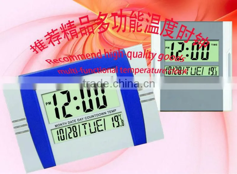 Manufacturer supply smart wireless weather station clock for home weather forecast