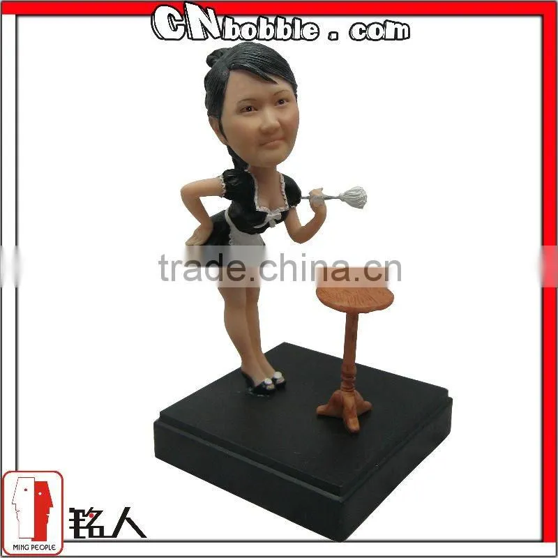 resin cute bosom female friend bobblehead