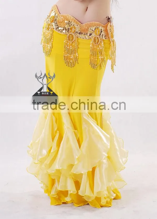 2014 Sexy Belly Dance Skirt , Long Ballroom Dancing Dress (QC1356)