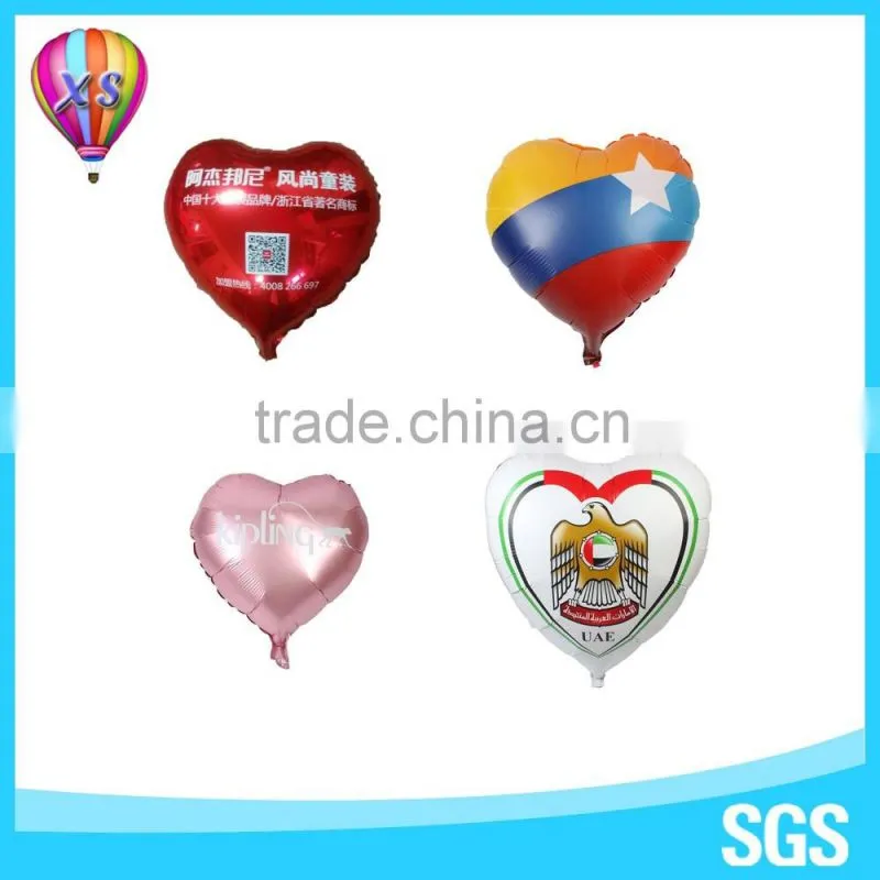 2016 Custom advertising foil balloons with high quality mylar balloons for promotional gifts