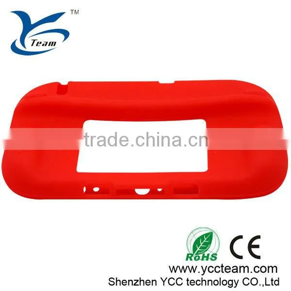 Factory price silicon colorful case for WII U,protective case,game accessories