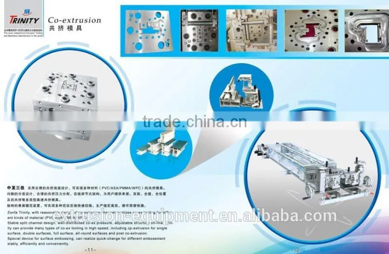 Colorful capstock tooling with co-extrusion for decoration
