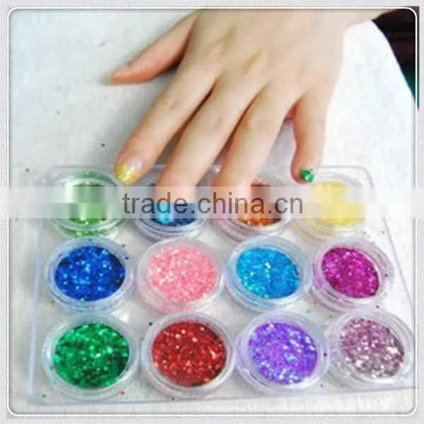 Top quality hexagonal PET glitter powder