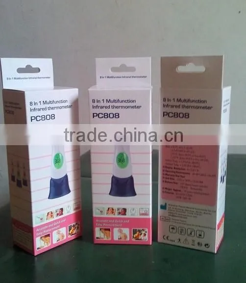 Multifunctional infrared ear thermometer with backlight